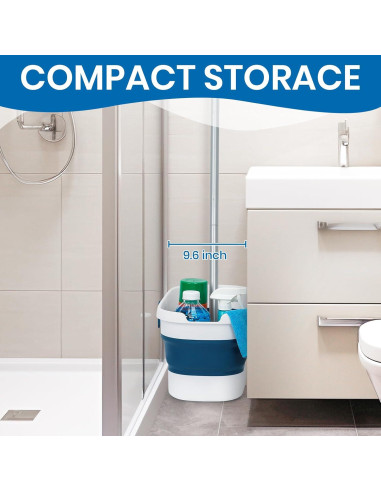 Juego de Mopa y Cubo Plegable TrueYee 9.5L Microfibra