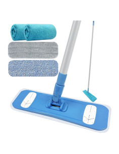 Mop de Microfibra SOOCAN 2 en 1 con Almohadillas Lavables
