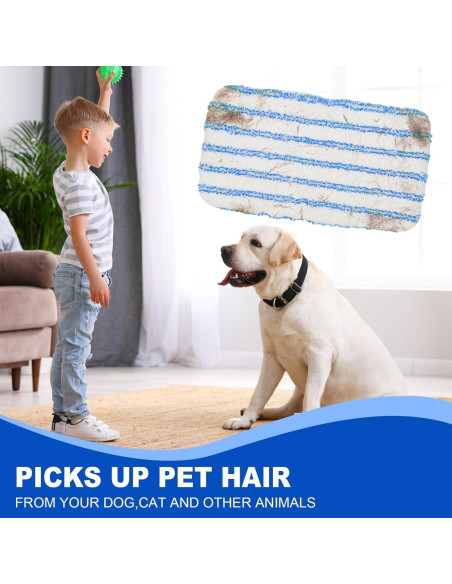 Paquete de 2 almohadillas de fregona kCarpoly 38x20 cm