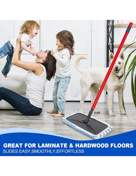 Paquete de 2 almohadillas de fregona kCarpoly 38x20 cm