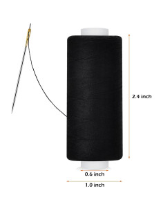 Kit de Hilo de Costura 6 Piezas 400 Yards Poliester Dorbetar 2