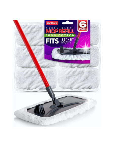 Paños de Mopa de Algodón VanDuck 15x8 cm 6-Pack