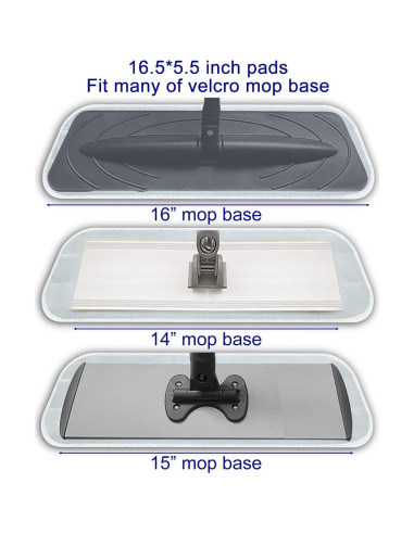 Paños de Repuesto para Mopas JOYHAA 41.91x13.97 cm 6 Pzas