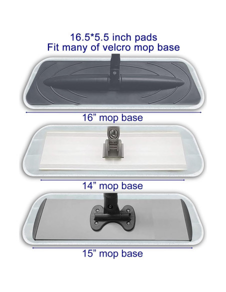Paños de Repuesto para Mopas JOYHAA 41.91x13.97 cm 6 Pzas