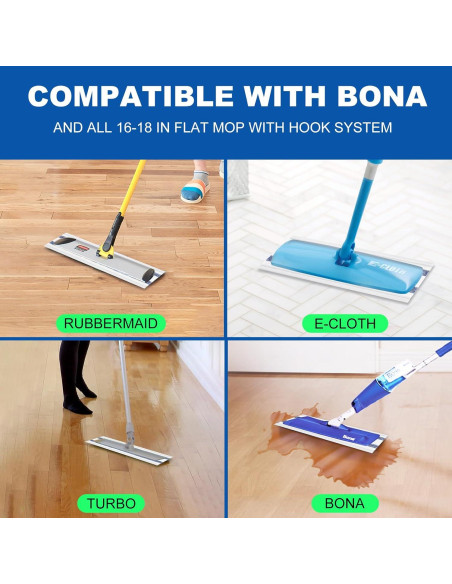 Paños de Microfibra Desechables YHOVID para Mopas 40-46 cm