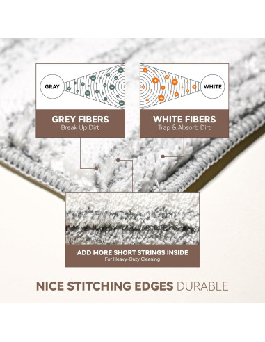 Paños de Mopa de Microfibra 33 cm Reemplazo Lavable 6 Pzas