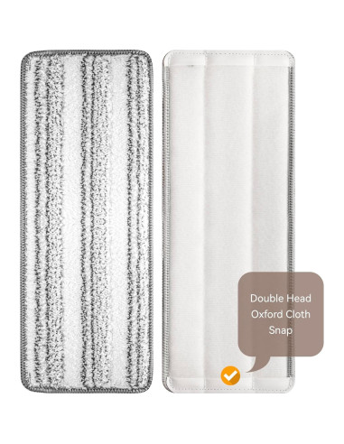 Paños de Mopa de Microfibra 33 cm Reemplazo Lavable 6 Pzas