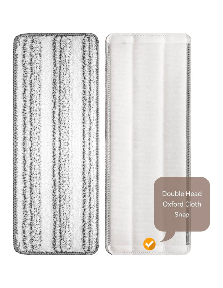 Paños de Mopa de Microfibra 33 cm Reemplazo Lavable 6 Pzas