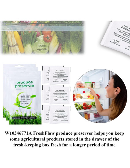 Conservador FreshFlow Funmit W10346771A - 3 Paquetes