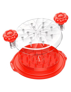 Desmenuzadora de Carne Manual Genérico - Rojo, Antideslizante