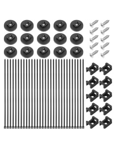 Juego de Montaje de Bridas Mekueeex 85 Piezas Soporte Magnético