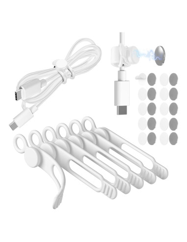 Organizador de Cables Nearockle 8 Piezas Silicona Magnético