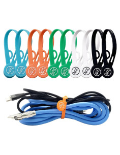Organizadores de Cables Magnéticos SUNFICON 10 Piezas Silicona