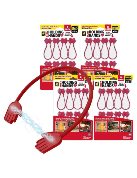 Bridas Magnéticas Reutilizables Ruby Holding Hands 18,4 cm
