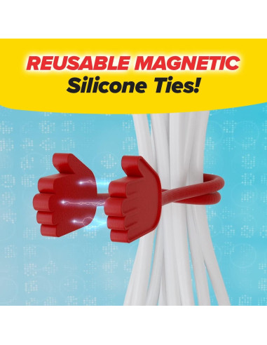 Bridas Magnéticas Reutilizables Ruby Holding Hands 18,4 cm