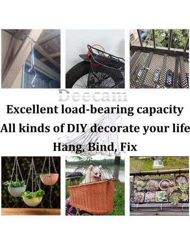 Bridas de Cable de Metal Deecam 200PCS 30cm Acero Inoxidable