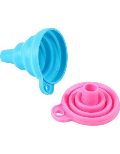 Juego de 3 embudos de silicona colapsables HDTXZYGOOD
