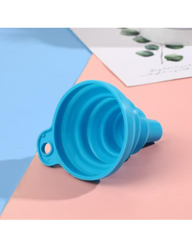 Juego de 3 embudos de silicona colapsables HDTXZYGOOD