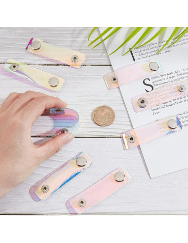 Correas de Cable Reutilizables GORGECRAFT 20pcs 7.5cm Holográficas