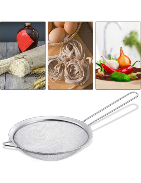 Juego de Embudos y Coladores Acero Inoxidable Boao 4 Piezas