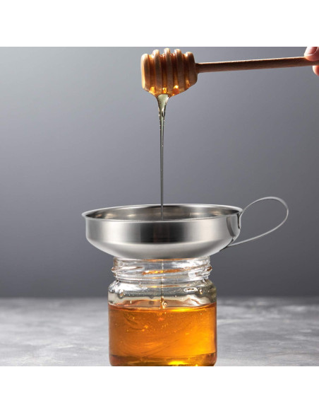 Juego de Embudos y Coladores Acero Inoxidable Boao 4 Piezas