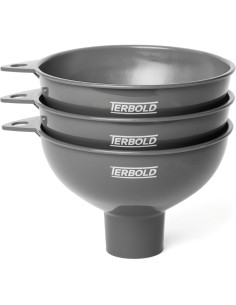 Embudos de boca ancha Terbold 3 piezas plástico grado alimenticio 2
