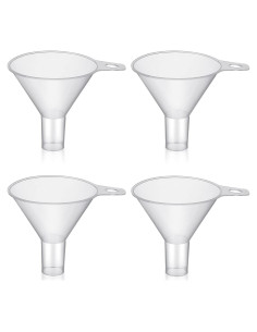 Mini embudo plástico QuZCarious 4 piezas 6.5 cm cocina