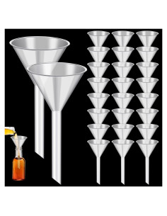 25 Embudos de Plástico Elesunory 16.8 cm Boca Ancha