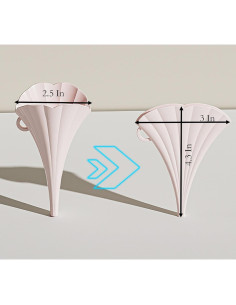 Embudo Plegable Silicona YIKANGHENG 4 Pcs Transferencia Líquidos 2