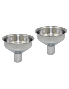 Juego de 2 Embudos Coladores Acero Inoxidable Wentoenapp
