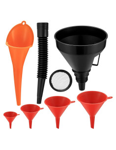 Juego de 6 embudos automotrices Zxglxinyao flexibles