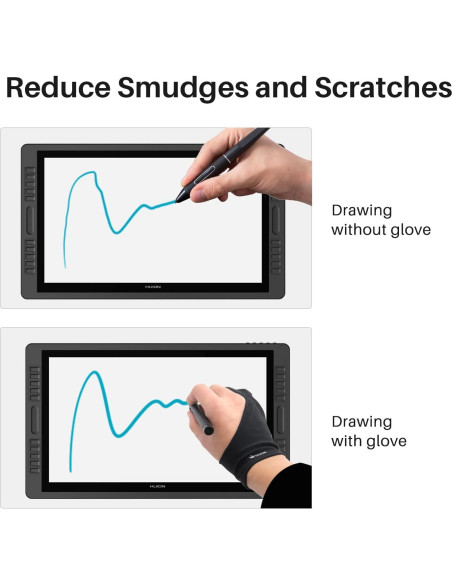 Guante de Rechazo de Palma Huion Mediano para Dibujo