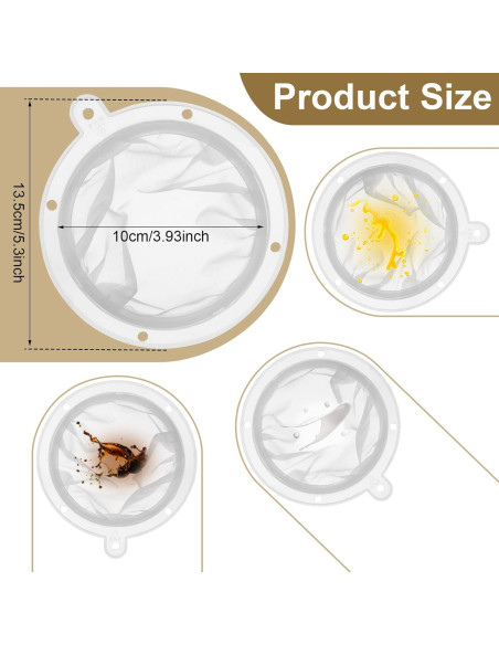 Colador de Malla Fina Cunhill 13 cm Nylon para Filtrar Alimentos