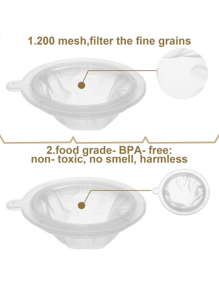 Colador de Malla Fina Cunhill 13 cm Nylon para Filtrar Alimentos