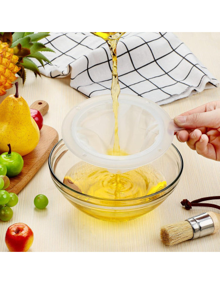 Colador de Malla Fina Cunhill 13 cm Nylon para Filtrar Alimentos