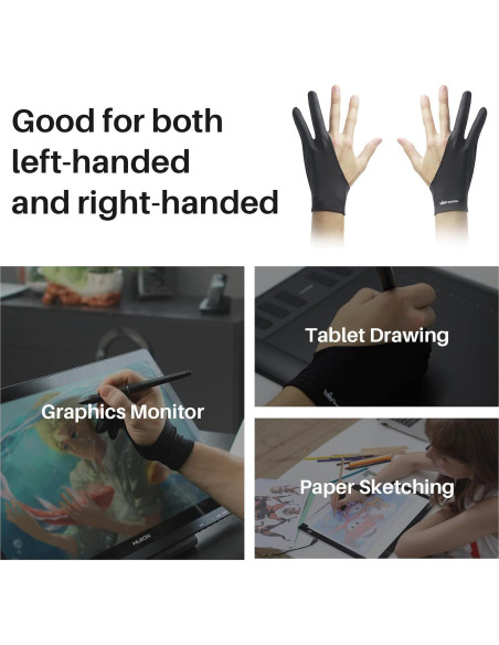 Guante de Rechazo de Palma Huion Mediano para Dibujo