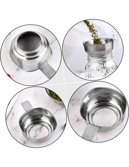 Embudo de Conservación Jojofuny Acero Inoxidable Boca Ancha