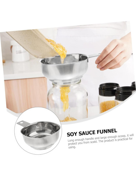 Embudo de Conservación Jojofuny Acero Inoxidable Boca Ancha