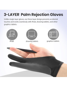 Guante de Dibujo Digital Shenzhenshixin - 2 Paquetes, Pequeño 2