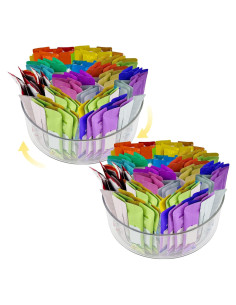 Organizador Giratorio de Bebidas YEXEXINM 2 Paquetes 23 cm