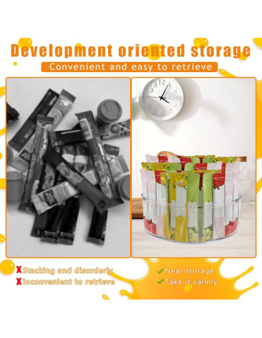 Organizador Giratorio de Bebidas YEXEXINM 2 Paquetes 23 cm