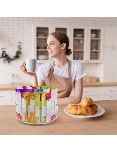 Organizador Giratorio de Bebidas YEXEXINM 2 Paquetes 23 cm