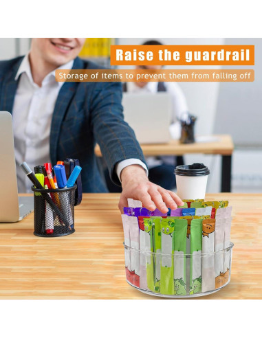 Organizador Giratorio de Bebidas YEXEXINM 2 Paquetes 23 cm