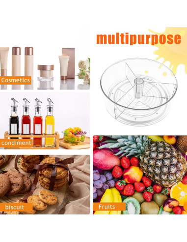 Organizador Giratorio de Bebidas YEXEXINM 2 Paquetes 23 cm