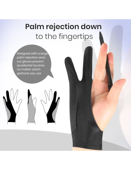 Guante de Dibujo Digital Shenzhenshixin - 2 Paquetes, Pequeño