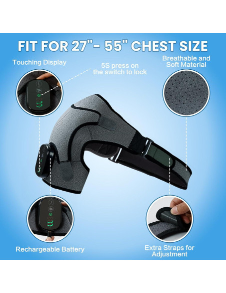 Funda Calentada para Hombro Hailixuan con Masaje y Calor
