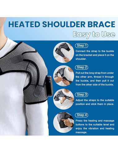 Funda Calentada para Hombro Hailixuan con Masaje y Calor