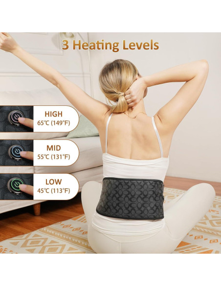 Almohadilla Térmica Infrarroja UTK 40x15cm 3 Niveles Calor