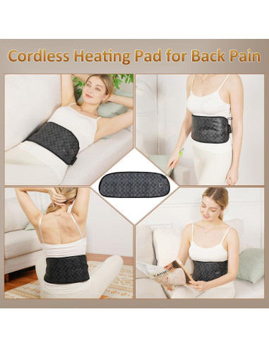 Almohadilla Térmica Infrarroja UTK 40x15cm 3 Niveles Calor