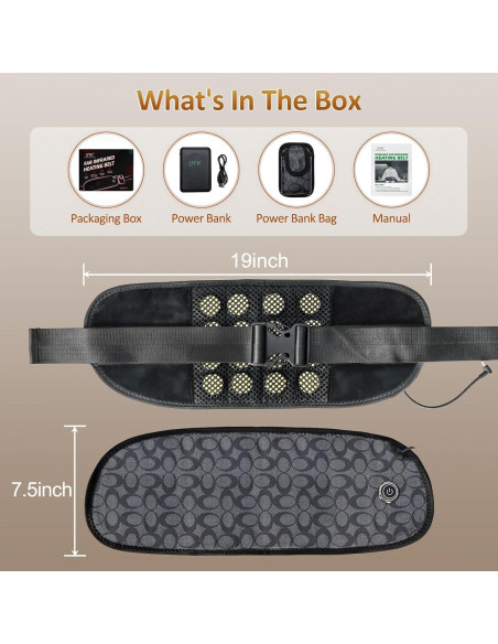 Almohadilla Térmica Infrarroja UTK 40x15cm 3 Niveles Calor